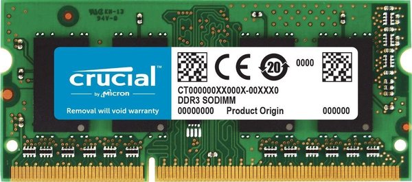 Crucial RAM CT102464BF160B 8GB DDR3 1600 MHz CL11 Laptop-Speicher